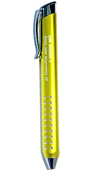Ручка металлическая с лазерной гравировкой "Да благословит тебя Господь и сохранит тебя!"