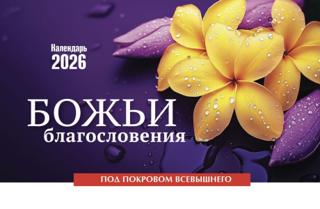 Календарь настольный "Домик" перекидной на 2026 год "Божьи благословения", код 524801