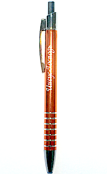 Ручка металлическая с лазерной гравировкой "Иисус-Господь"