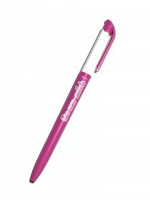 Ручка шариковая - Бог есть любовь, цвет розовый